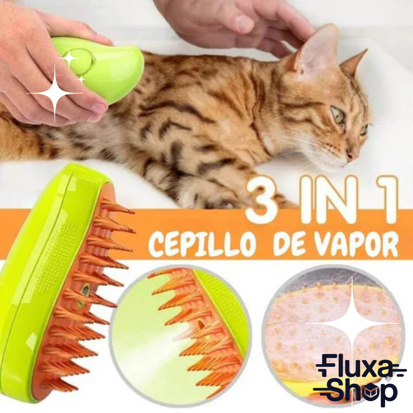 CEPILLO DE VAPOR PARA MASCOTAS